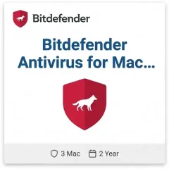 Bitdefender Antivirus for Mac — 3 Mac, 2 Years Bitdefender Antivirus for Mac — 3 Mac, 2 Years digital product key - original one-time purchase for Mac, digital delivery by email | Maventech