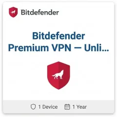 Bitdefender Premium VPN — Unlimited Devices, 1 Year Bitdefender Premium VPN — Unlimited Devices, 1 Year digital product key - original one-time purchase for Windows, digital delivery by email | Maventech