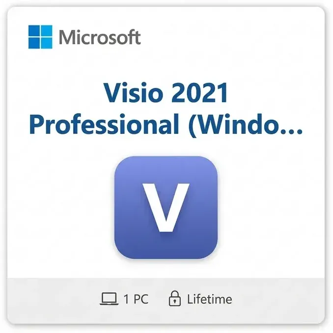Microsoft Visio 2021 Professional (Windows PC) Microsoft Visio 2021 Professional (Windows PC) digital product key - original one-time purchase for Windows, digital delivery by email - buy microsoft visio 2021 | Matrix UIUX